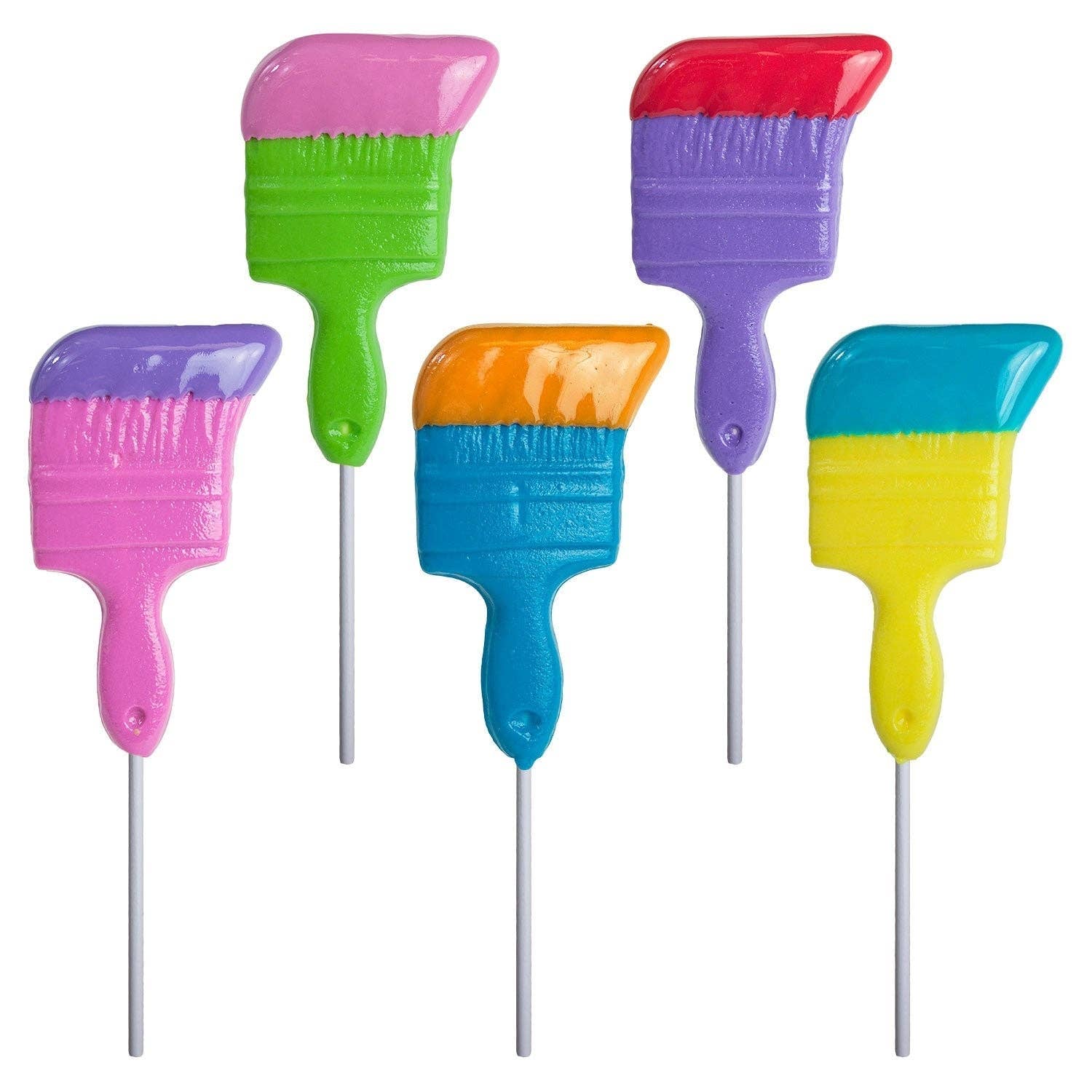 Melville Candy Company - Dipped Paintbrush Lollipops - Assorted: 24 / Display Stand - PMA Store at the Portland Museum of Art, Maine