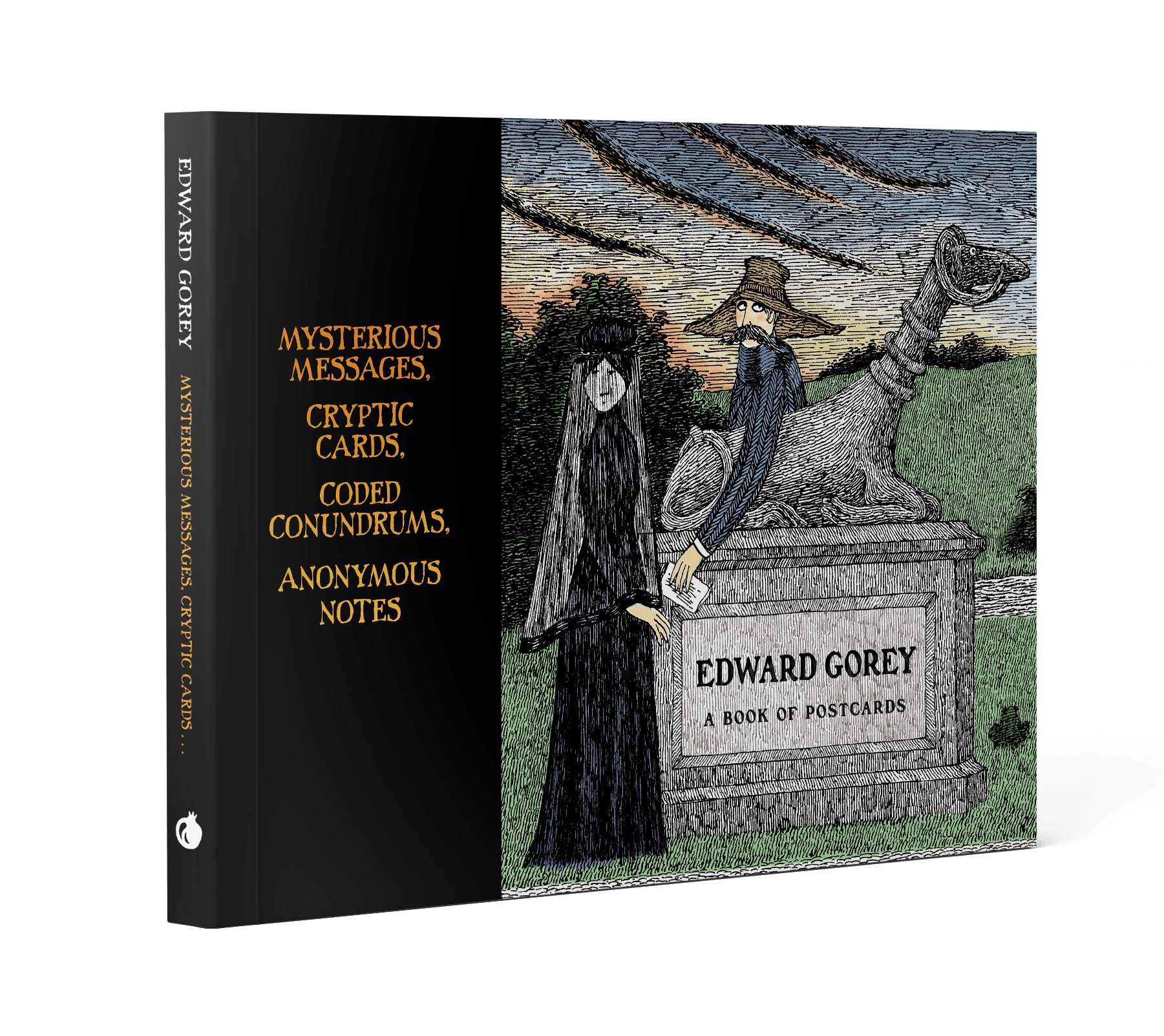 Pomegranate - Edward Gorey: Mysterious Messages, Cryptic Cards, Coded Conundrums, Anonymous Notes Book of Postcards - PMA Store at the Portland Museum of Art, Maine