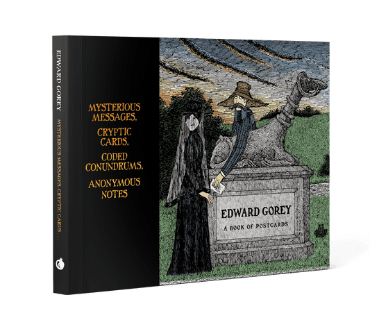 Pomegranate - Edward Gorey: Mysterious Messages, Cryptic Cards, Coded Conundrums, Anonymous Notes Book of Postcards - PMA Store at the Portland Museum of Art, Maine