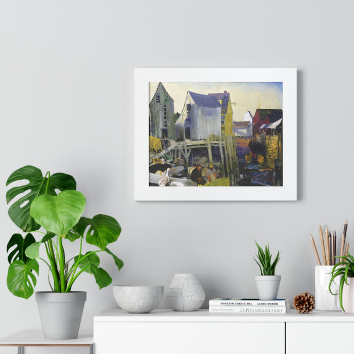 Matinicus, 1916 by George Bellows Framed Poster - Rustic Wall Art for Home Decor