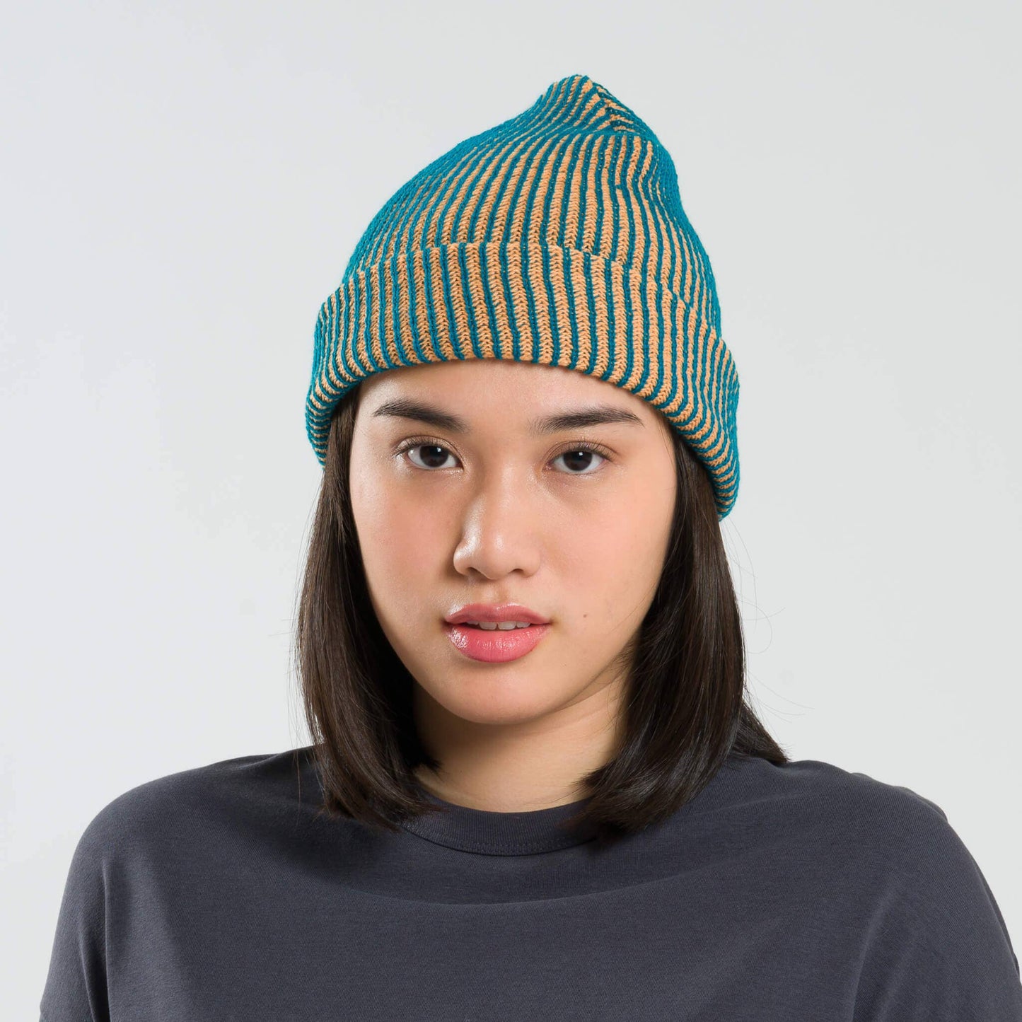 Simple Rib Knit Beanie: Poppy Magenta - PMA Store at the Portland Museum of Art, Maine