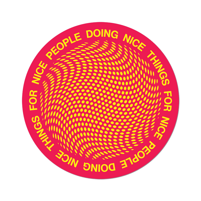 Apply Stickers - Nice People > Nice Things by Oliver Payne - Die-Cut Sticker