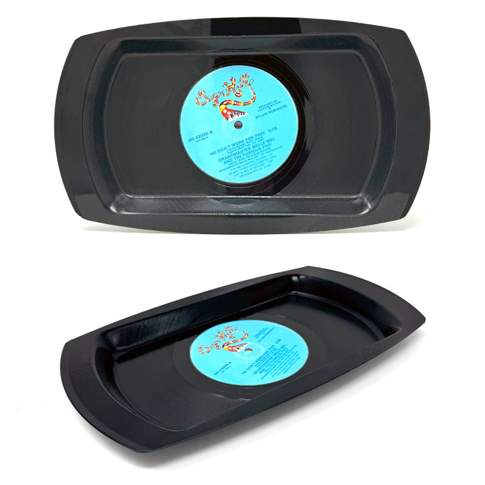 Recycled Record Rolling Tray/Trinket Tray