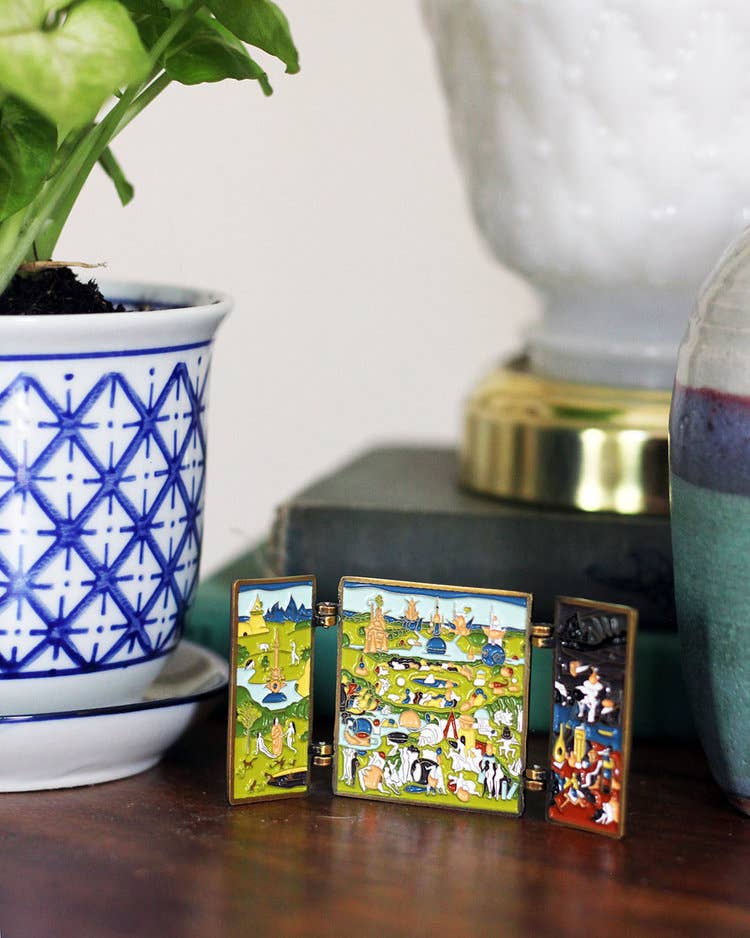 Pin Museum - The Garden of Earthly Delights • Enamel Pin - PMA Store at the Portland Museum of Art, Maine