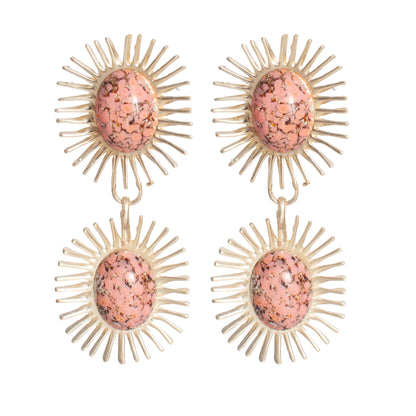 CASTLECLIFF - REINA EARRING: ICE BLUE//BRASS - PMA Store at the Portland Museum of Art, Maine