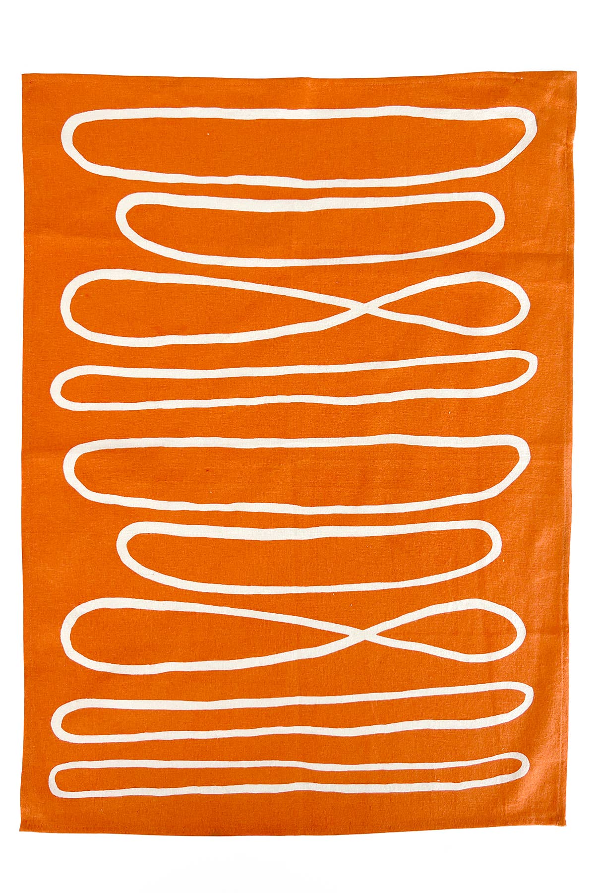See Design - Tea Towels (Set of 2): Small Totem Orange/Yellow - PMA Store at the Portland Museum of Art, Maine