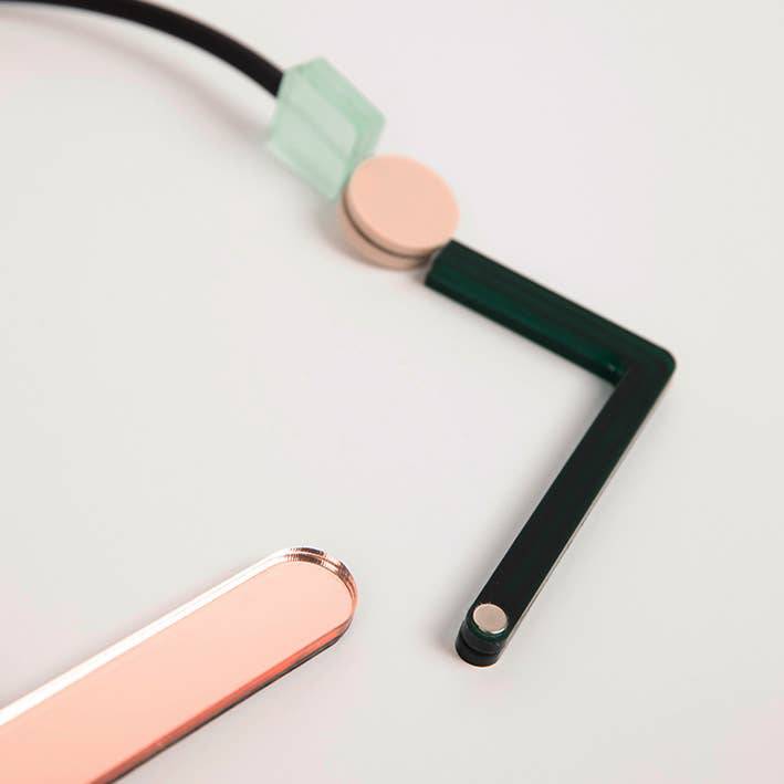 NEW Impulse Necklace - O: Royal Green Gold Rose and Beige - PMA Store at the Portland Museum of Art, Maine
