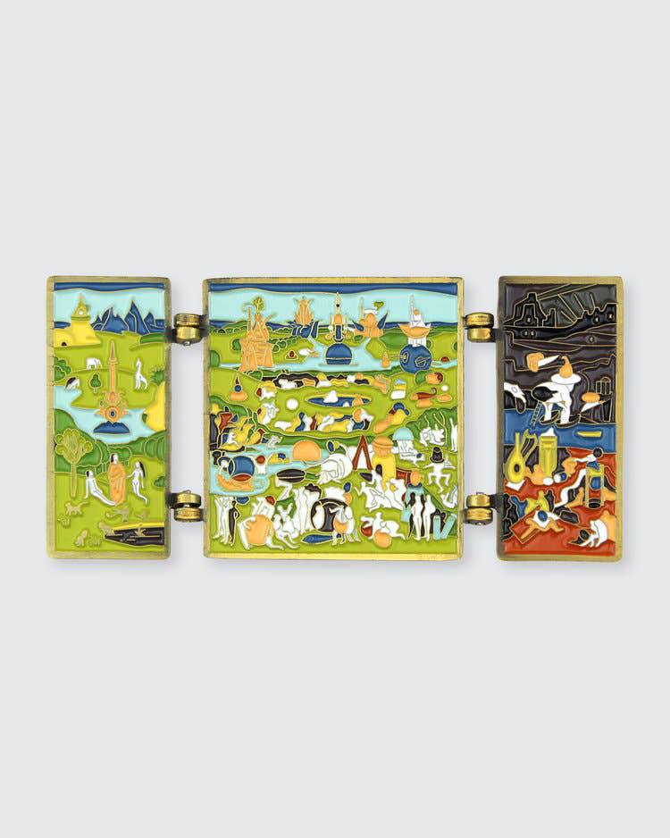 Pin Museum - The Garden of Earthly Delights • Enamel Pin - PMA Store at the Portland Museum of Art, Maine