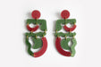 Ecoresin Squiggle Mania Earrings: Nude Solar - PMA Store at the Portland Museum of Art, Maine