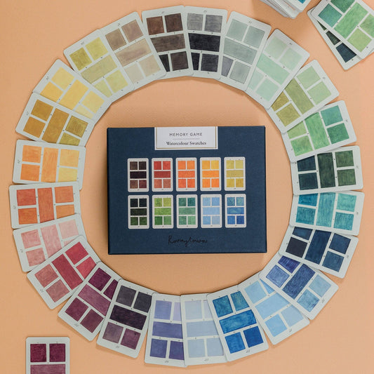 Roomytown Inc - Memory Game - Watercolour Swatches - PMA Store at the Portland Museum of Art, Maine