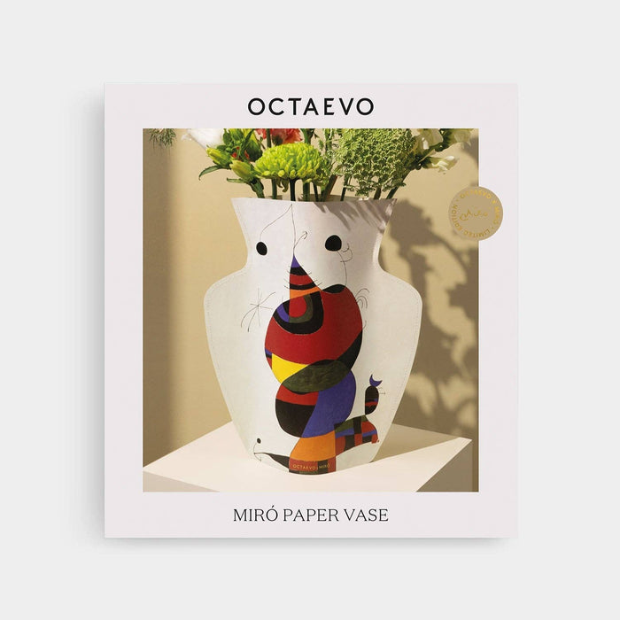 54 Celsius - OCTAEVO Miró Paper Vase - Ivory - PMA Store at the Portland Museum of Art, Maine
