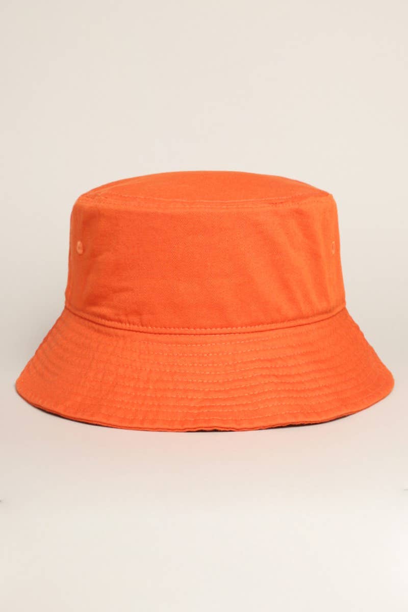 Fashion City - Solid Color Cotton Bucket Fisherman Hats: GREENTEA / S/M