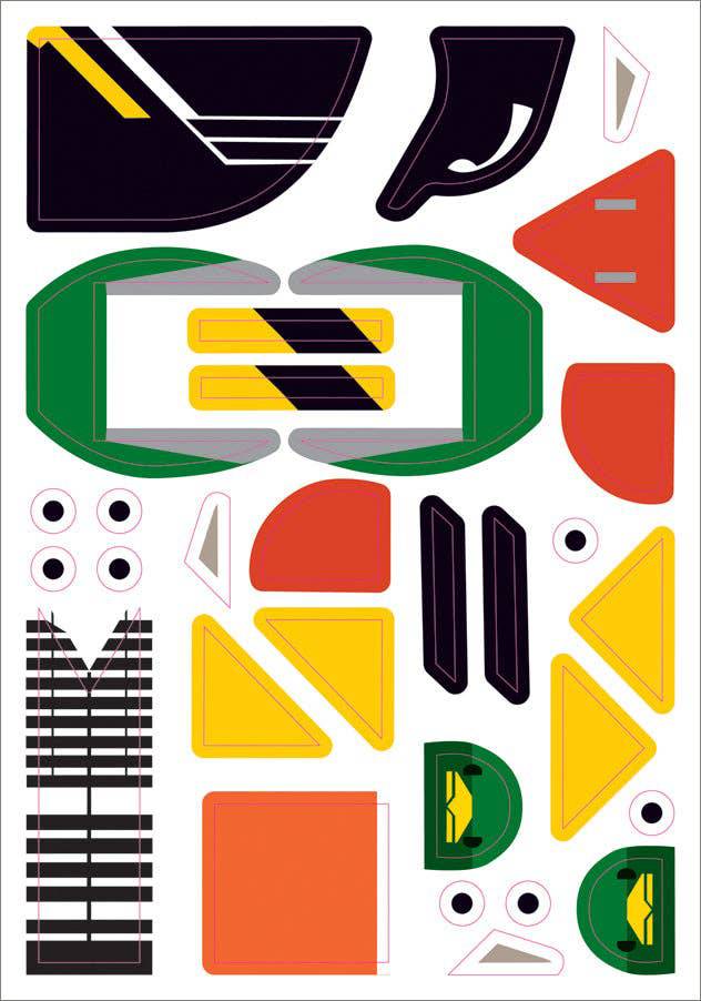 Pomegranate - Charley Harper’s Sticky Birds: An Animal Sticker Kit - PMA Store at the Portland Museum of Art, Maine