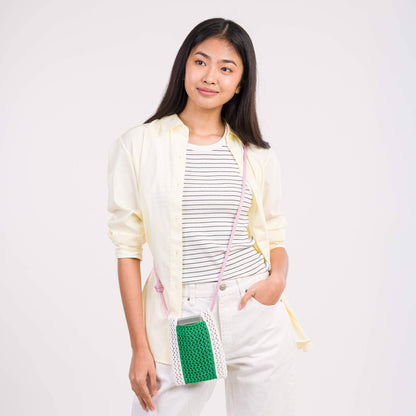 Raffia Phone Sling: Kelly White - PMA Store at the Portland Museum of Art, Maine