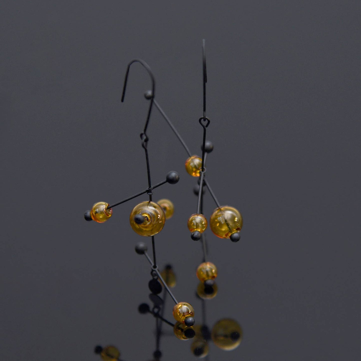 Pursuits - Wander Earrings: Glass Amber