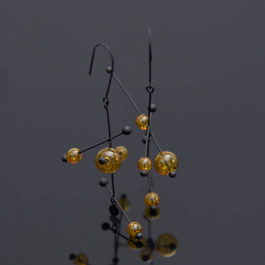 Pursuits - Wander Earrings: Glass Amber