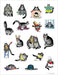 Pomegranate - B. Kliban: CatStickers Sticker Book - PMA Store at the Portland Museum of Art, Maine