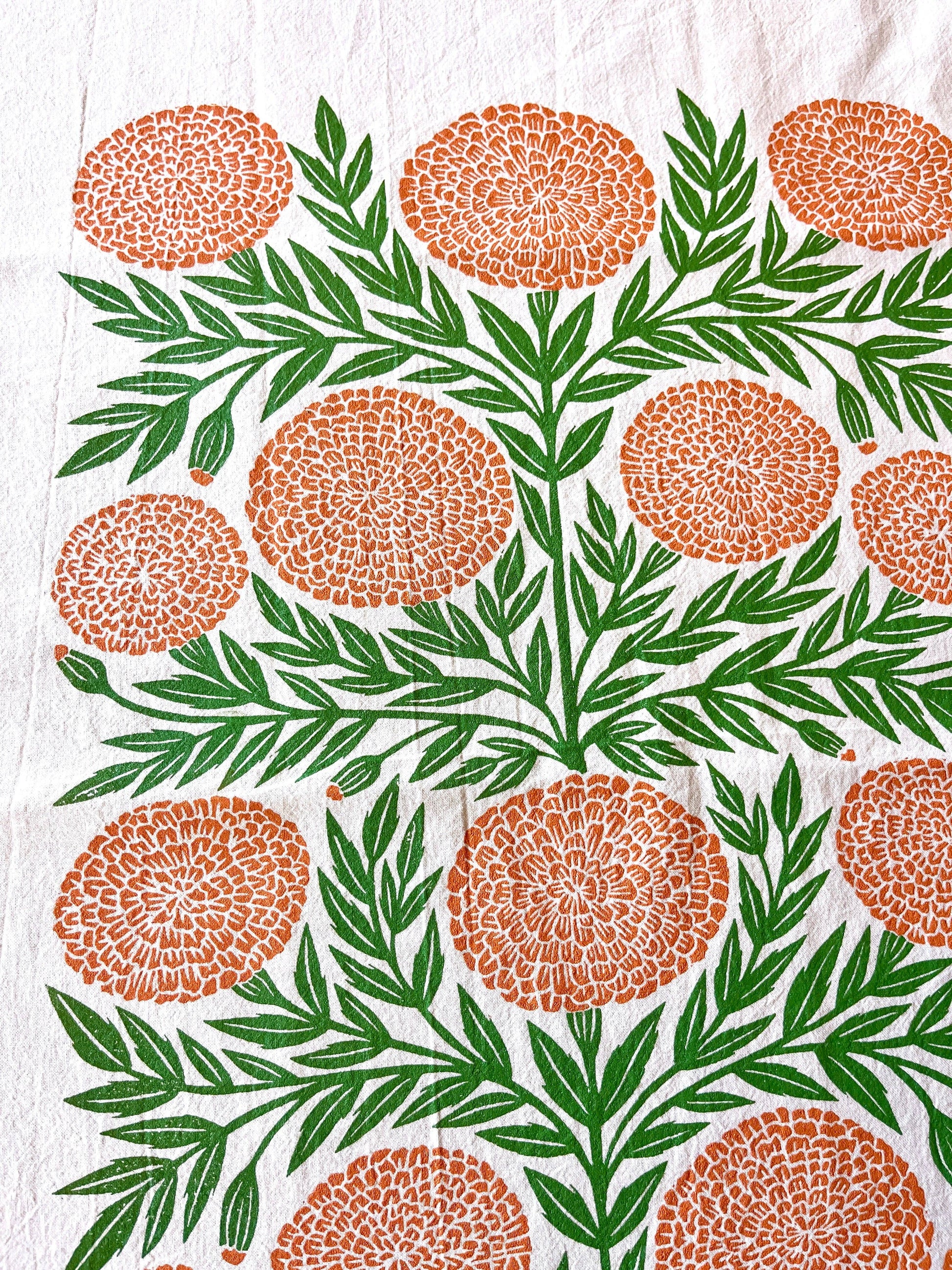Katharine Watson - Marigold Tea Towel - PMA Store at the Portland Museum of Art, Maine