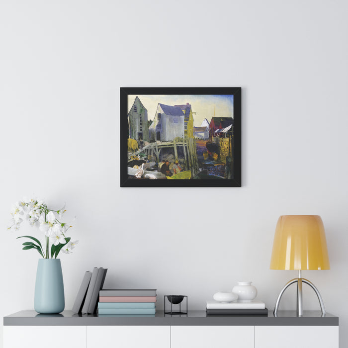 Matinicus, 1916 by George Bellows Framed Poster - Rustic Wall Art for Home Decor