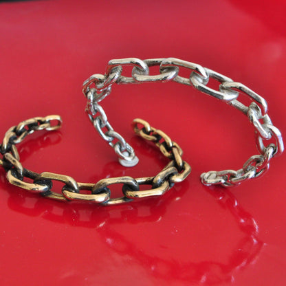 OZMA adornments - UFO Chain Cuff - Bracelet: Brass - PMA Store at the Portland Museum of Art, Maine