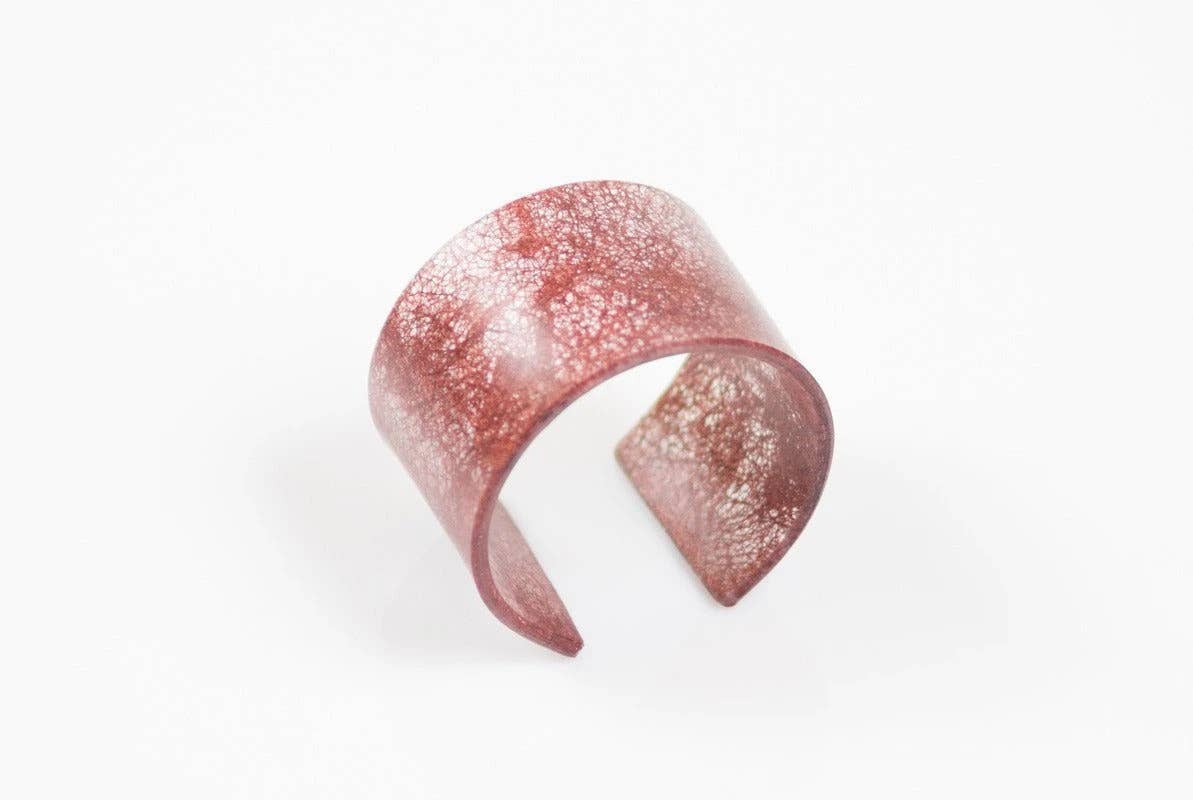 dconstruct - Ecoresin Cuff - Wide: Whisper Robin / M - PMA Store at the Portland Museum of Art, Maine