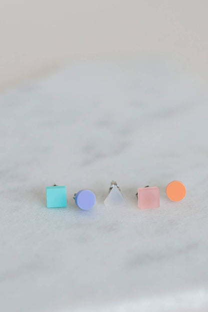 Pamela Coromoto - Basic - Mini Earrings Set (5) - Colorful Palette: Pastels Palette