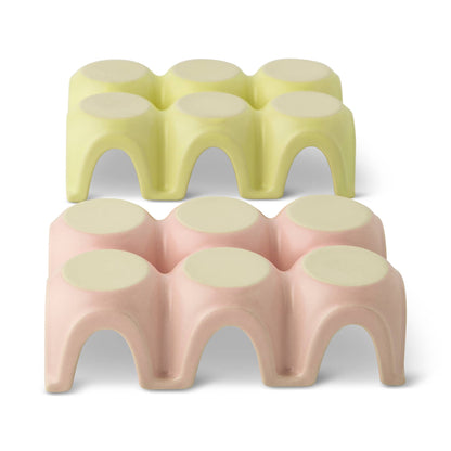 2pk 6 Section Ceramic Egg Tray - FNT/PNF - PMA Store at the Portland Museum of Art, Maine