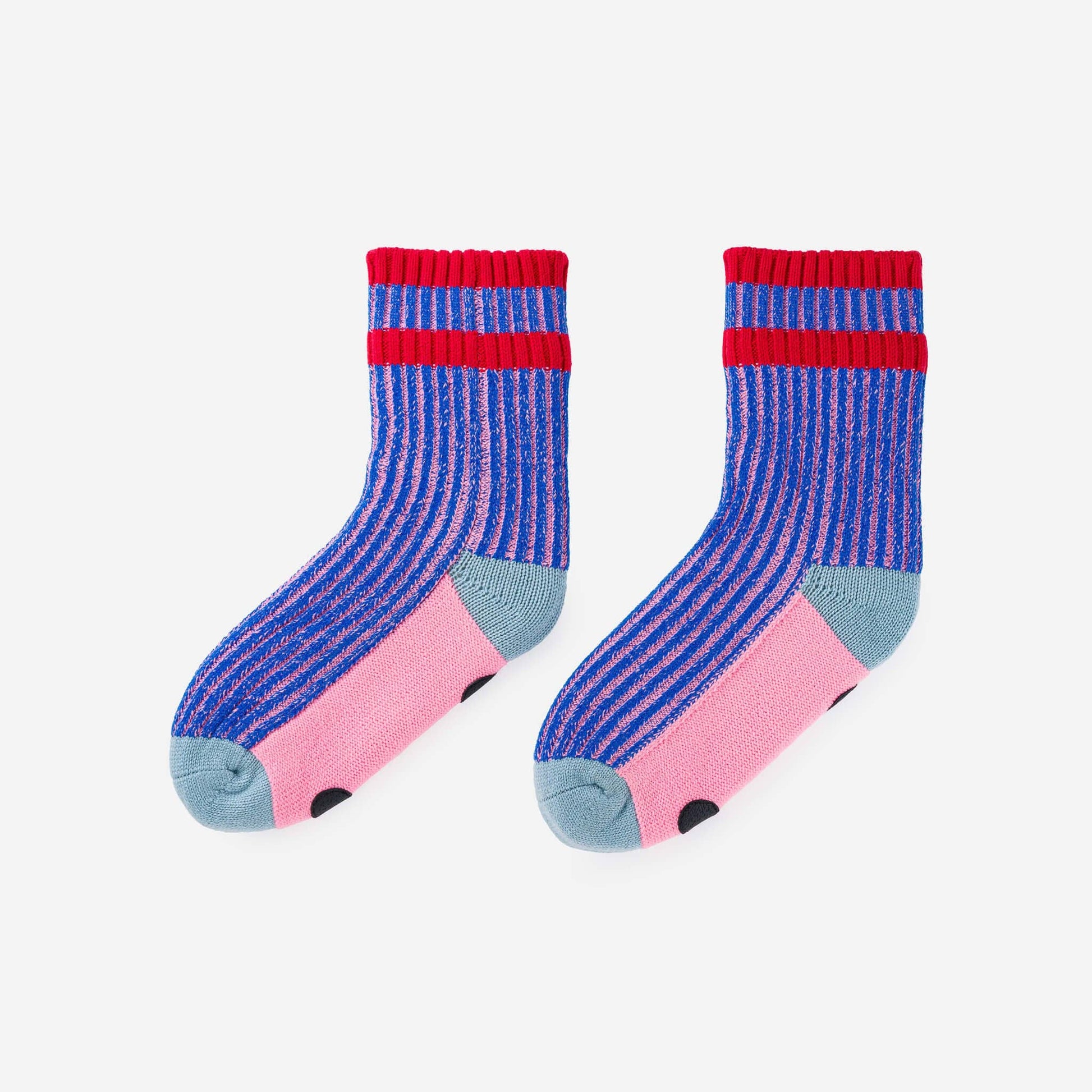 Gym House Socks: Yellow Navy / L/XL - W 9.5-12.5<br>M 8-11 - PMA Store at the Portland Museum of Art, Maine