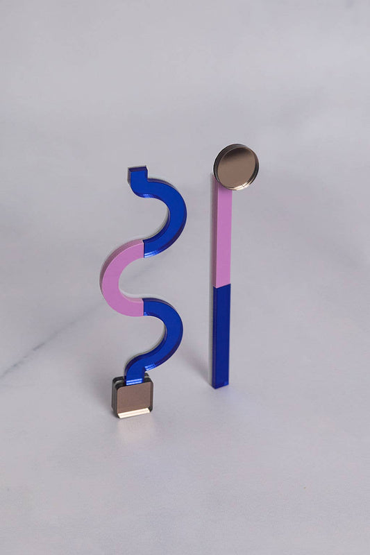 Pamela Coromoto - NEW Memphis Statement Earrings - Bold & unforgettable: Electric Blue