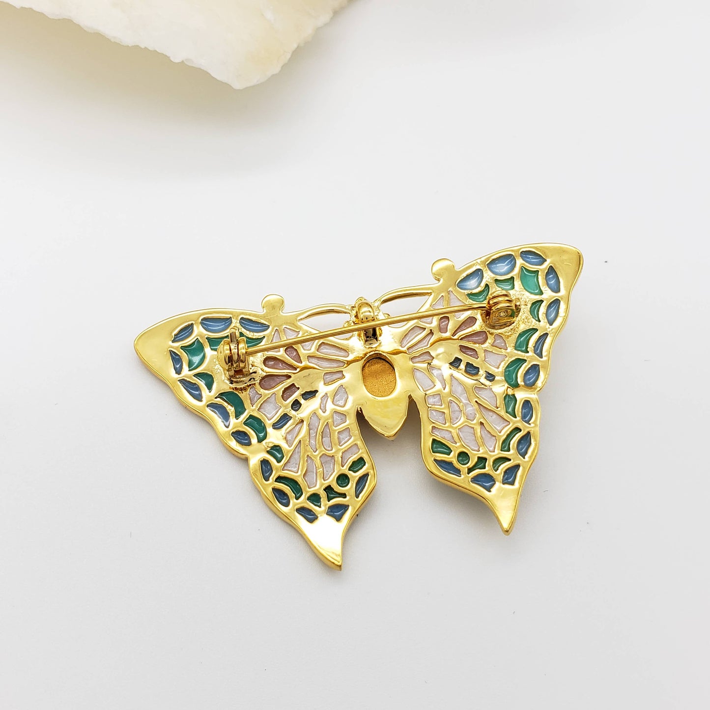 Jeweled Butterfly Pin/Pendant - PMA Store at the Portland Museum of Art, Maine