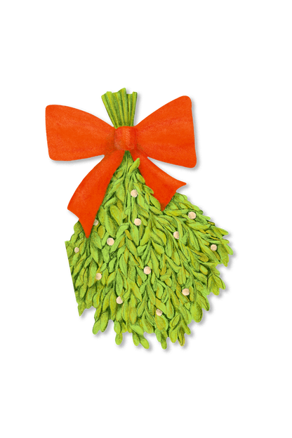 Avery Reed - Mistletoe Die-Cut Greeting Card