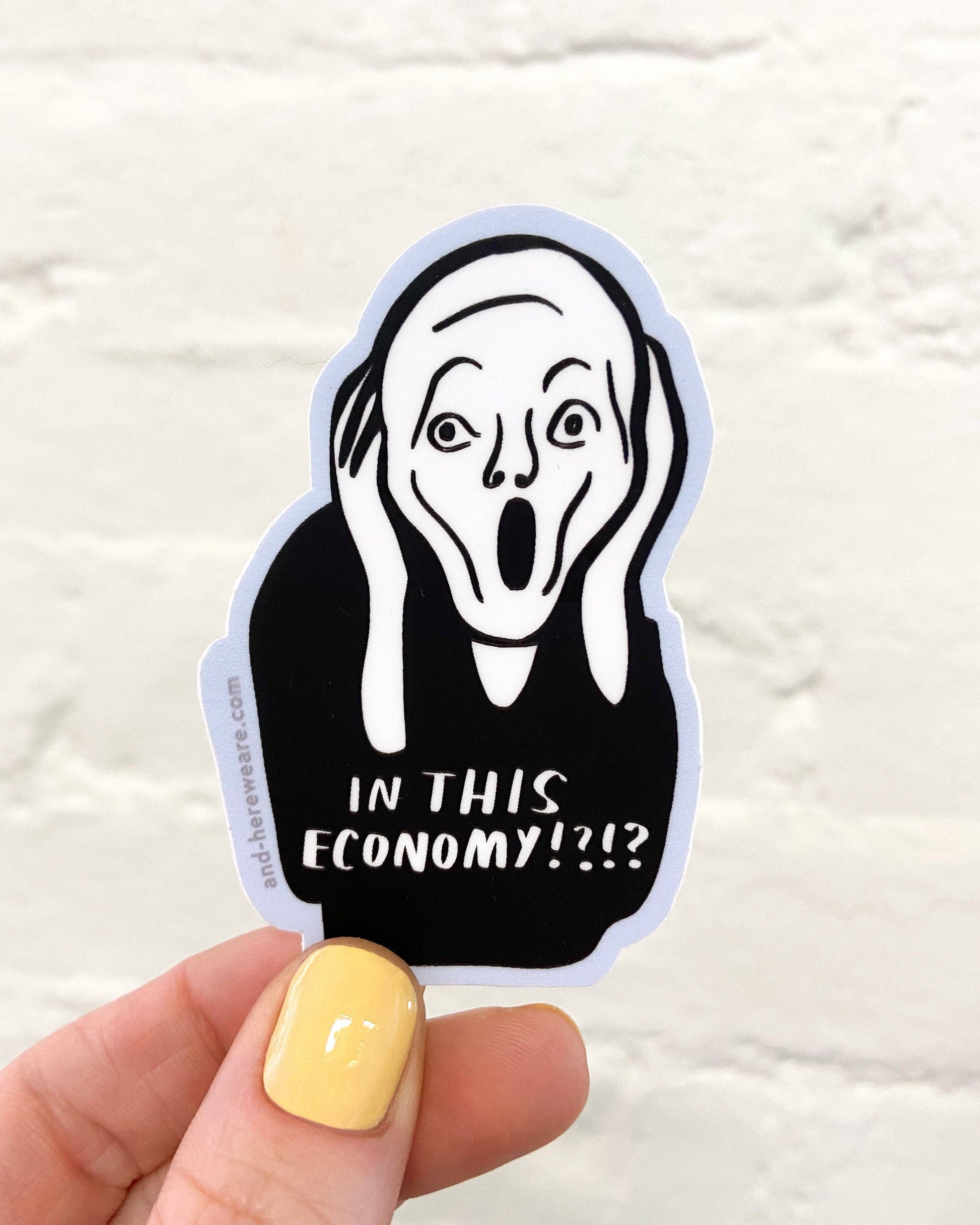 In This Economy? Vinyl Sticker - Art History Munch Scream - Made in USA - PMA Store at the Portland Museum of Art, Maine