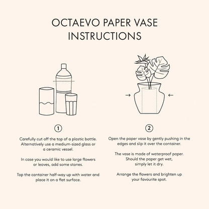 OCTAEVO Jaime Hayon Paper Vase - Blue - PMA Store at the Portland Museum of Art, Maine