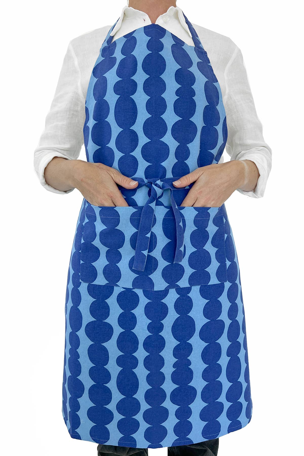 Apron: Globe Aqua/Green - PMA Store at the Portland Museum of Art, Maine