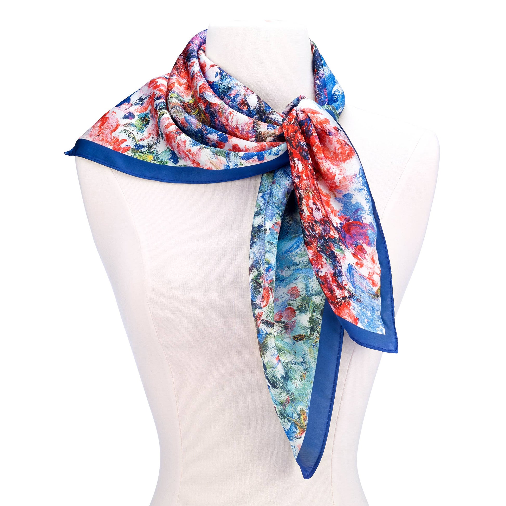 Monet's House at Giverny Under The Roses Satin Chiffon Scarf - PMA Store at the Portland Museum of Art, Maine