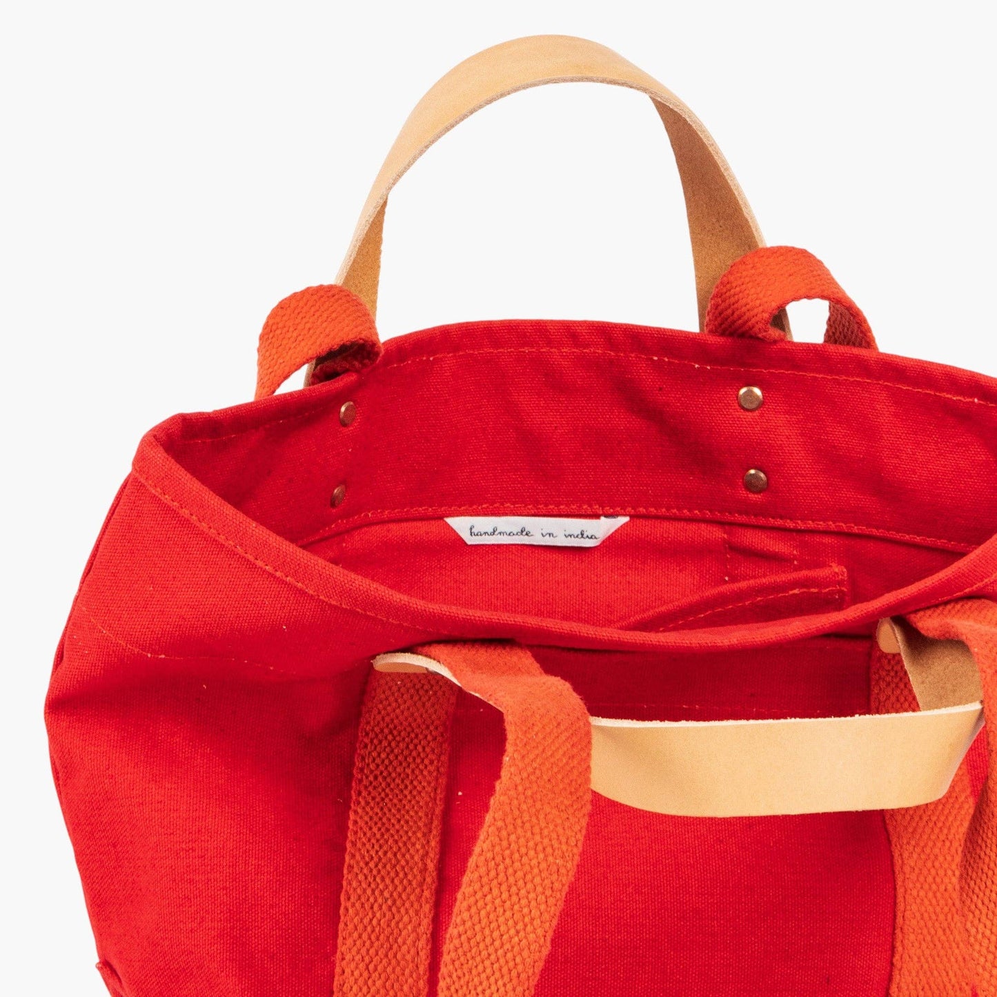 IMMODEST COTTON - Lunch Tote | Persimmon - PMA Store at the Portland Museum of Art, Maine