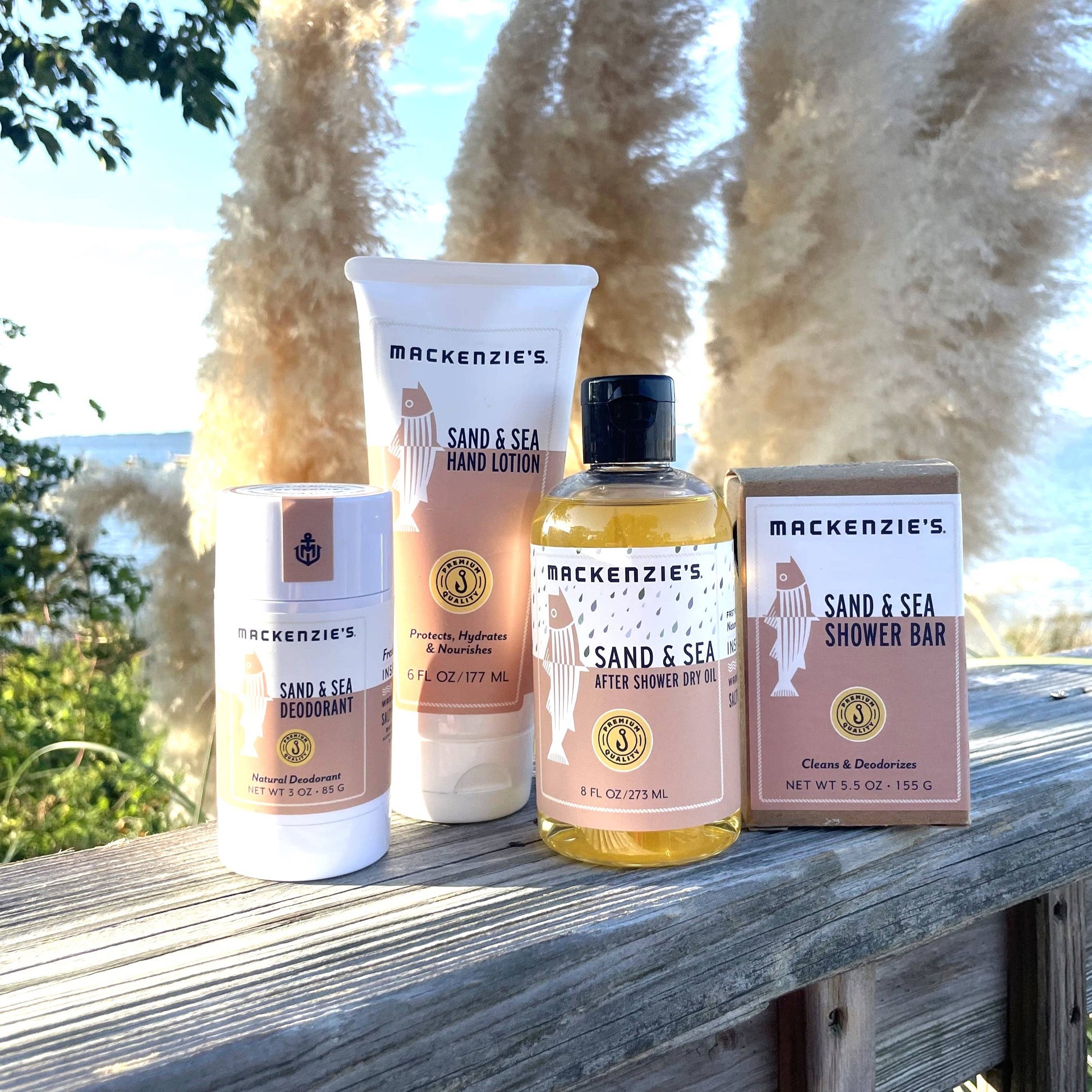 MacKenzie's Fisherman - Sand & Sea Hand Lotion- 6 fl oz (12 qty) - PMA Store at the Portland Museum of Art, Maine