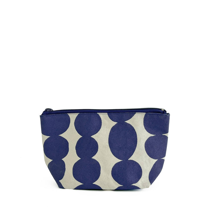 See Design - Travel Pouch Small: Big Smudge Dot Indigo/Peri