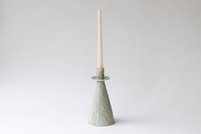 Elizabeth Benotti Ceramics - Everyday Pinched Candlestick Holder: Summer Sweet / Tall - PMA Store at the Portland Museum of Art, Maine