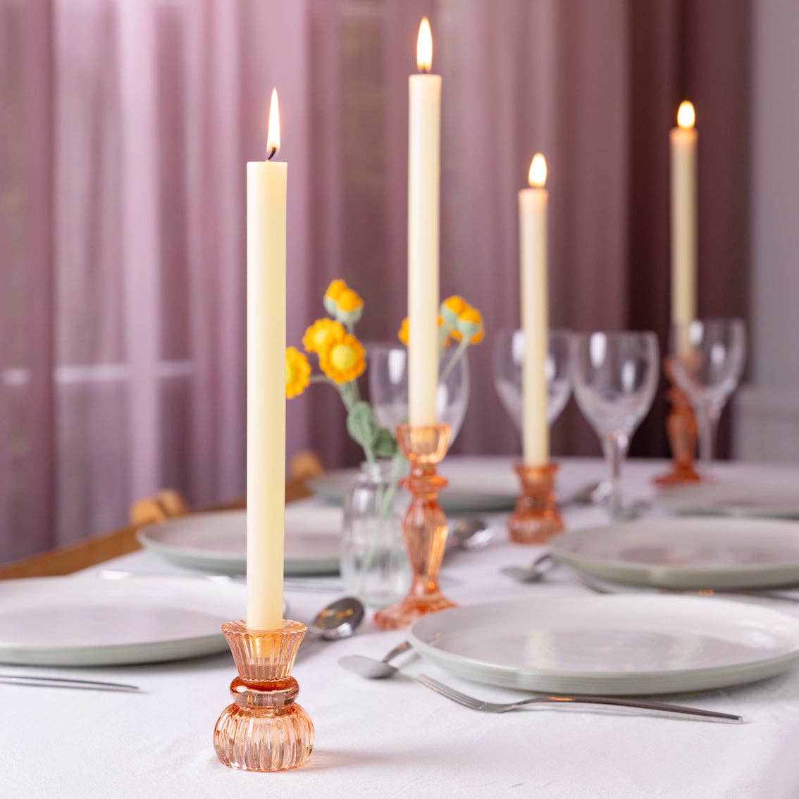Talking Tables USA - Home, Birthday, Games & Seasonal Decor - Cream Dinner Candles - Display | 4th of July |