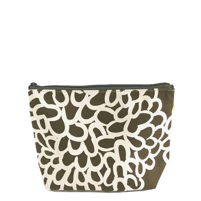 Travel Pouch Large: Grasses Orange/Yellow - PMA Store at the Portland Museum of Art, Maine
