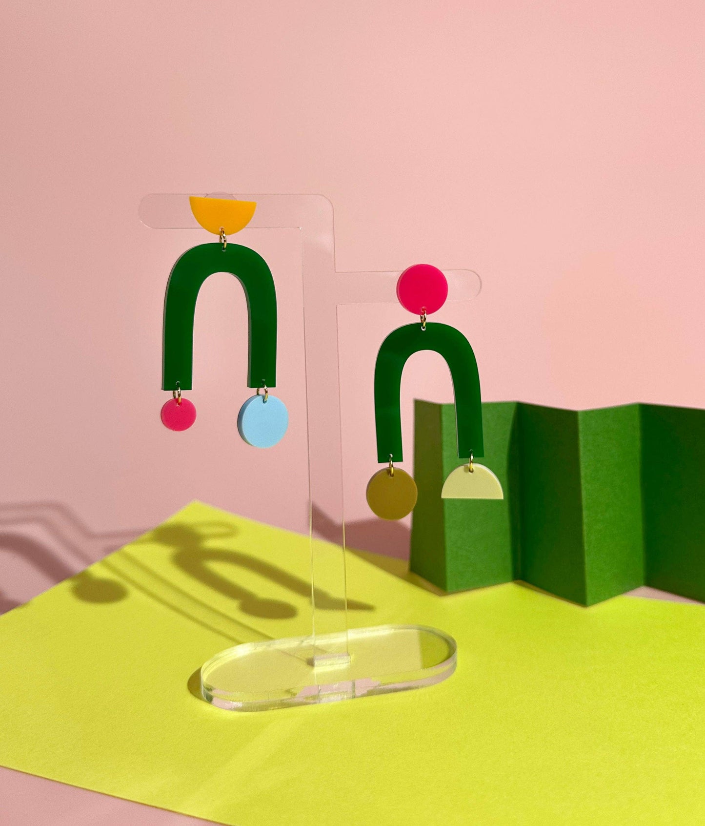 Combinist Goods - Collage Earrings: Mango