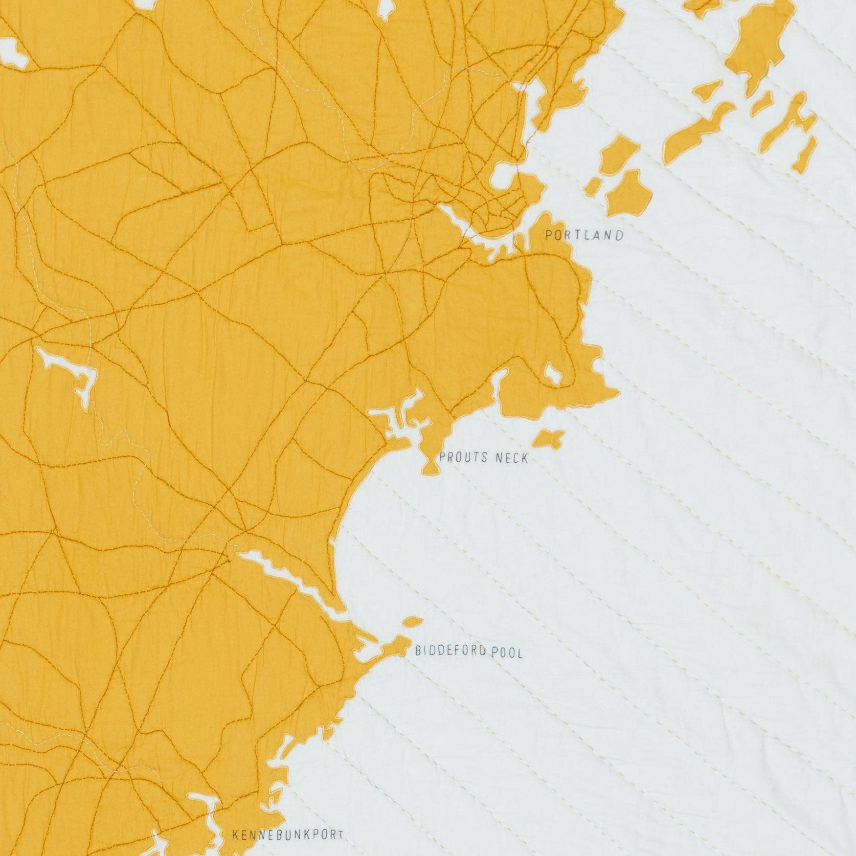 Haptic Lab - Southern Maine Quilt: Pale Blue & Gold - PMA Store at the Portland Museum of Art, Maine