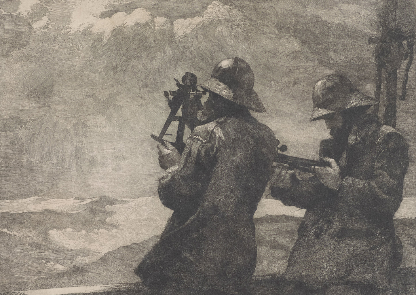 Eight Bells Etching Winslow Homer Postcard - PMA Store at the Portland Museum of Art, Maine