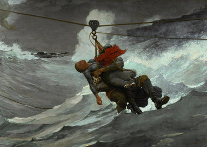 The Life Line Painting Winslow Homer Postcard - PMA Store at the Portland Museum of Art, Maine