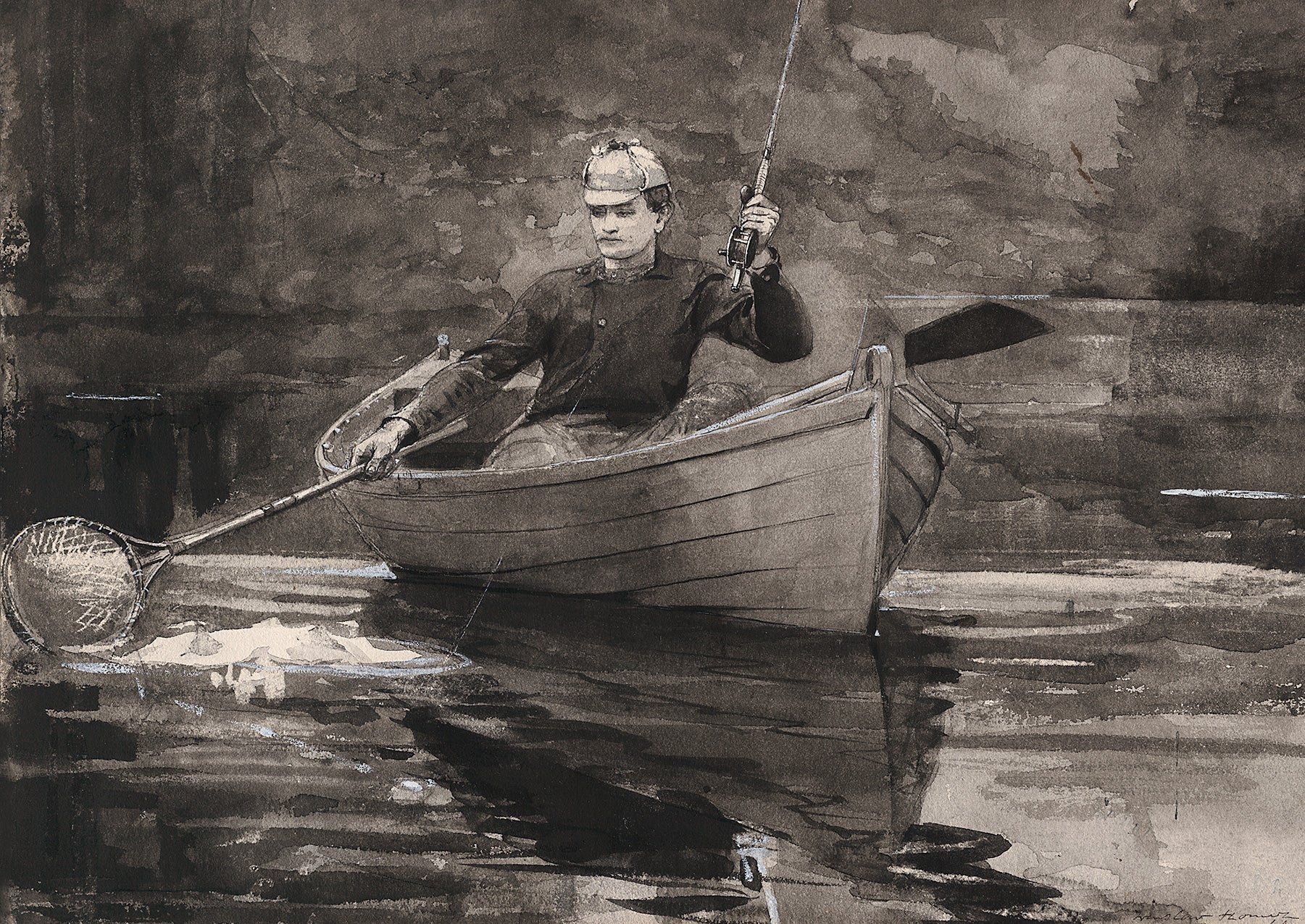 Netting the Fish Winslow Homer Postcard - PMA Store at the Portland Museum of Art, Maine