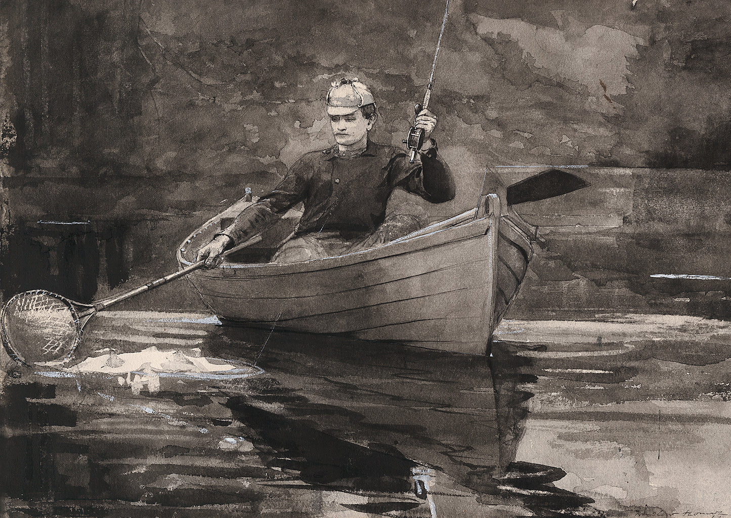 Netting the Fish Winslow Homer 18x 24 Poster