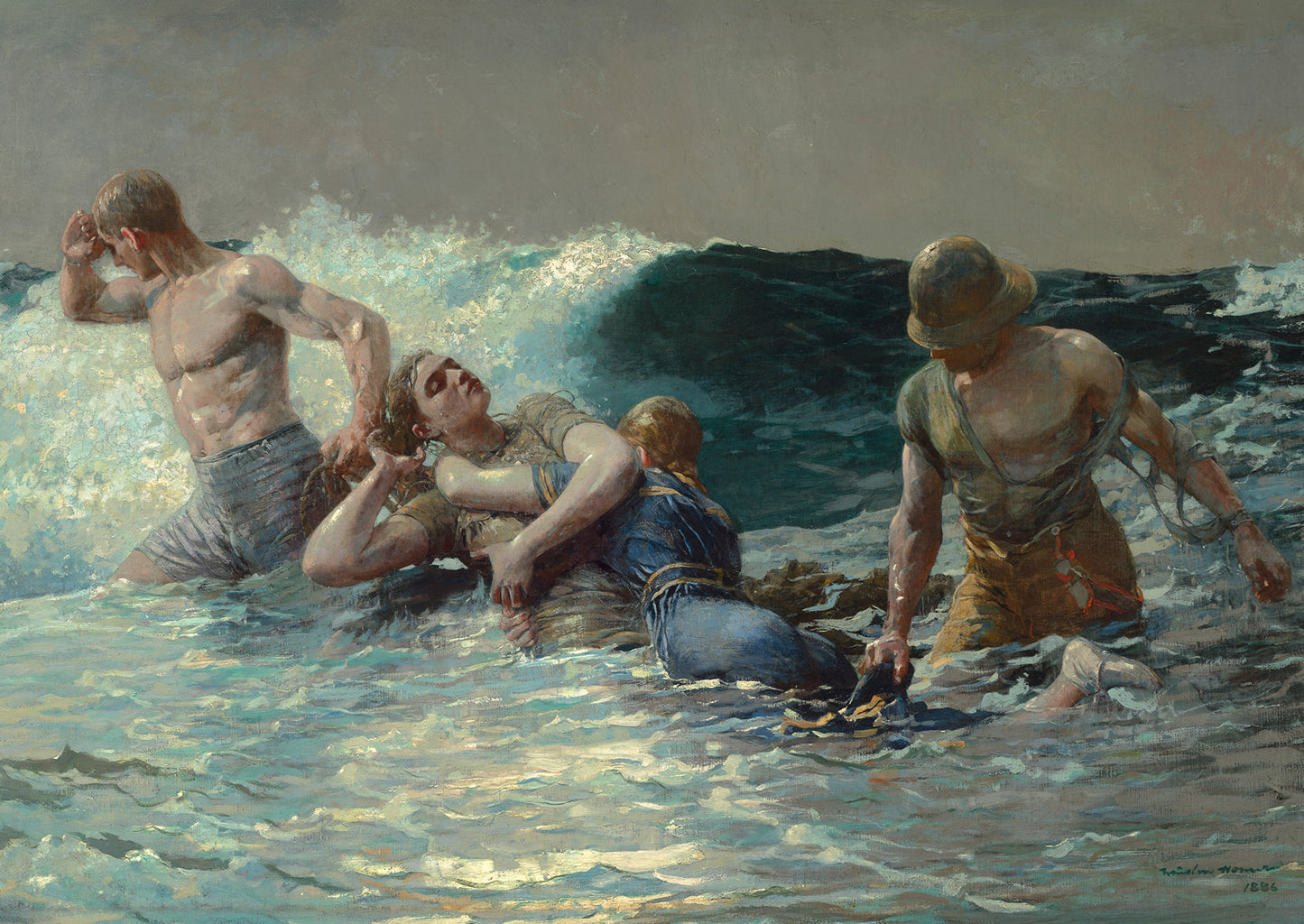 Undertow Winslow Homer 18x 24 Poster