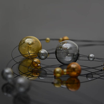 Pursuits - Cumulus Necklace: Gold Grey