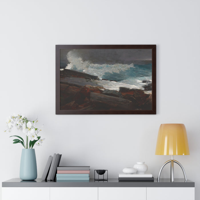 Weatherbeaten by Winslow Homer Framed Poster - Coastal Wall Art for Home Decor